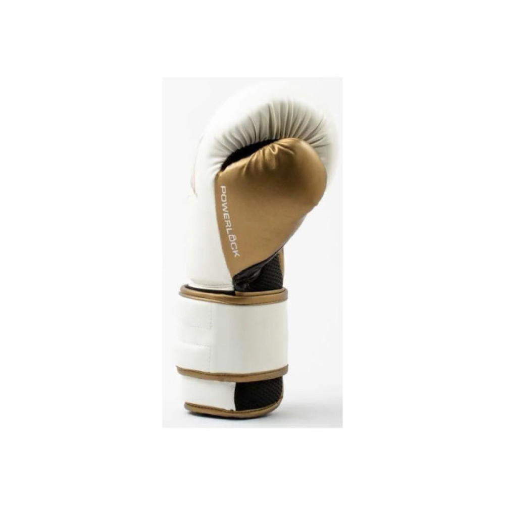 Боксерські рукавички Everlast PowerLock Boxing Training Gloves P00003049 білий, золотий 12 унцій (009283620110)