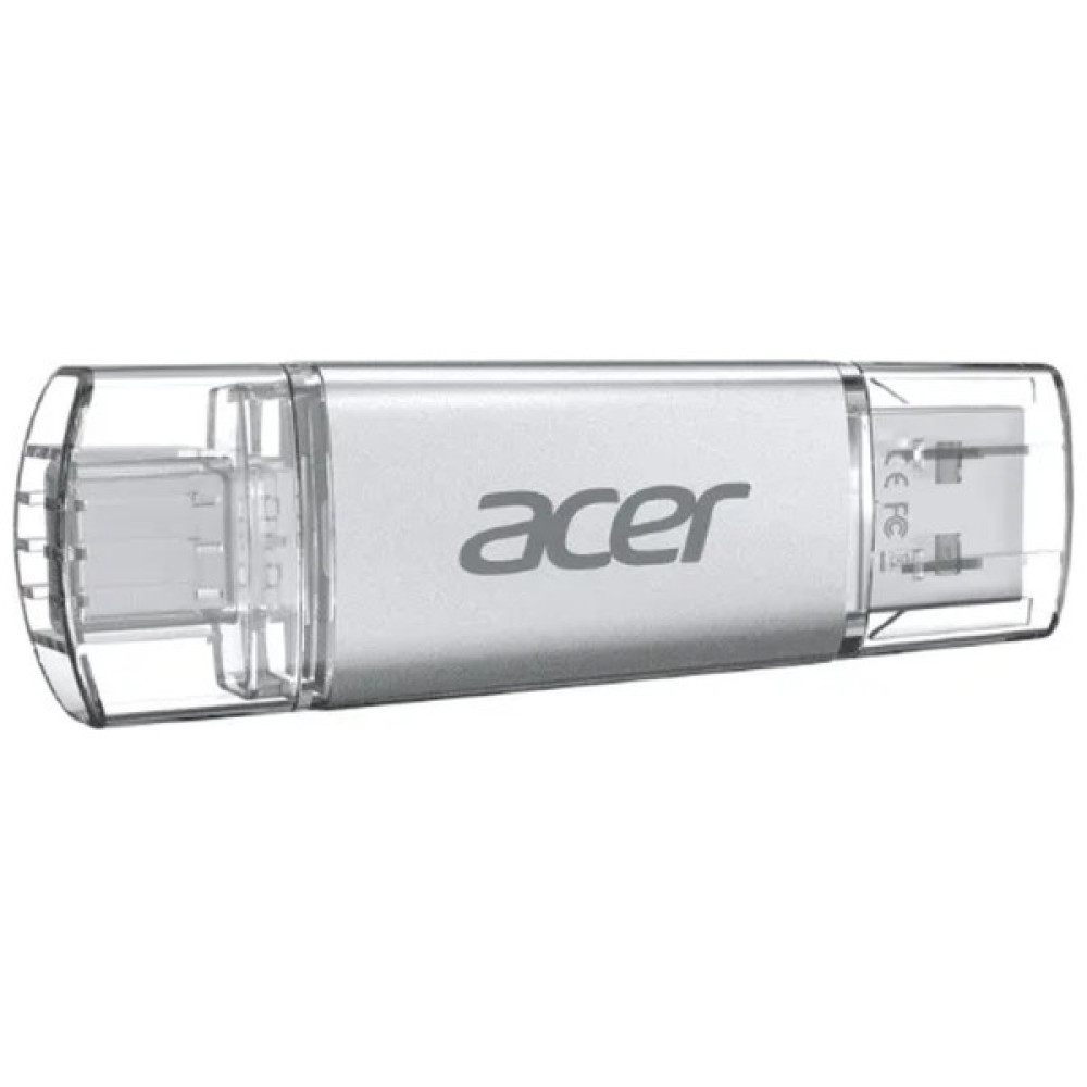 USB флеш накопичувач Acer 32GB UP300 Silver USB 3.2/Type-C (BL.9BWWA.588)