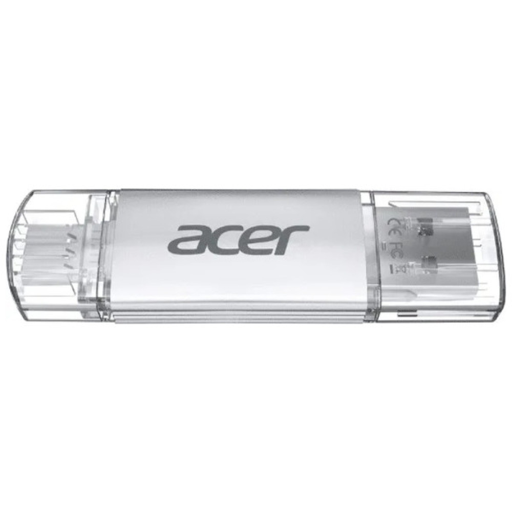 USB флеш накопичувач Acer 32GB UP300 Silver USB 3.2/Type-C (BL.9BWWA.588)
