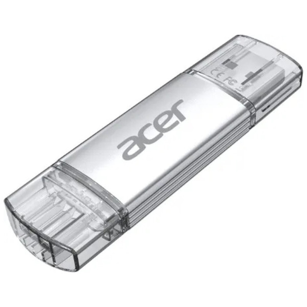 USB флеш накопичувач Acer 32GB UP300 Silver USB 3.2/Type-C (BL.9BWWA.588)