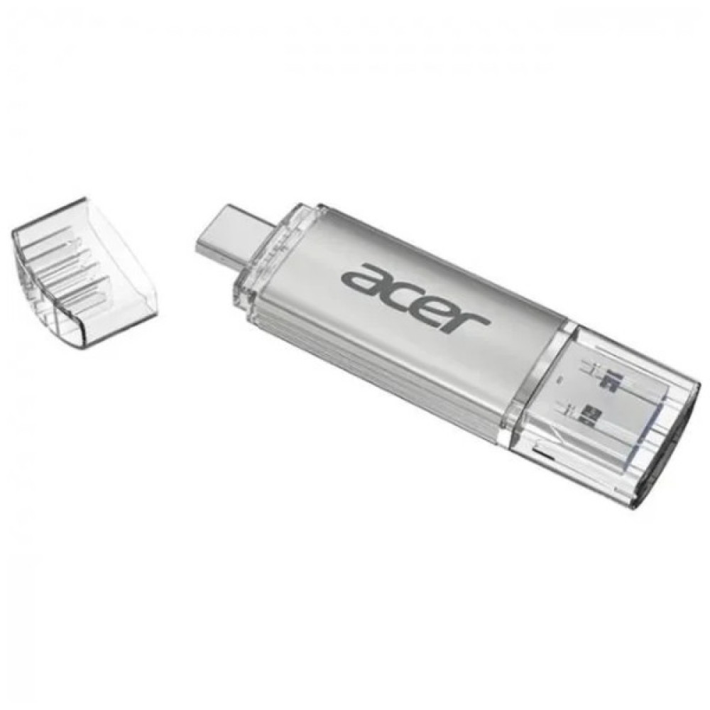 USB флеш накопичувач Acer 32GB UP300 Silver USB 3.2/Type-C (BL.9BWWA.588)