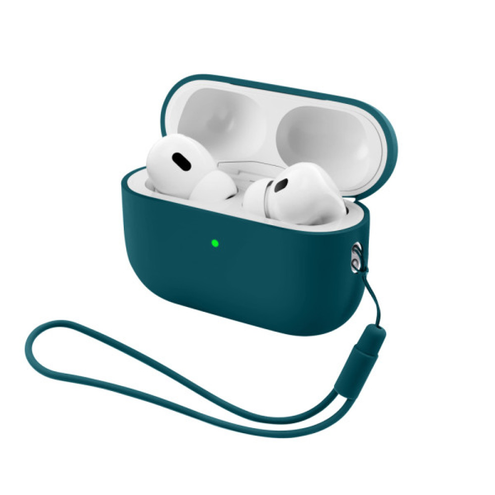 Чохол для навушників Armorstandart Silicone Case with straps For Apple AirPods Pro 3 Dark Green (ARM91279)