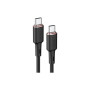 Дата кабель USB-C to USB-C 1.2m 3A 60W silicone C2-03 black Acefast (6974316280729) Дата кабель USB-C to USB-C 1.2m 3A 60W silicone C2-03 black Acefast (6974316280729)