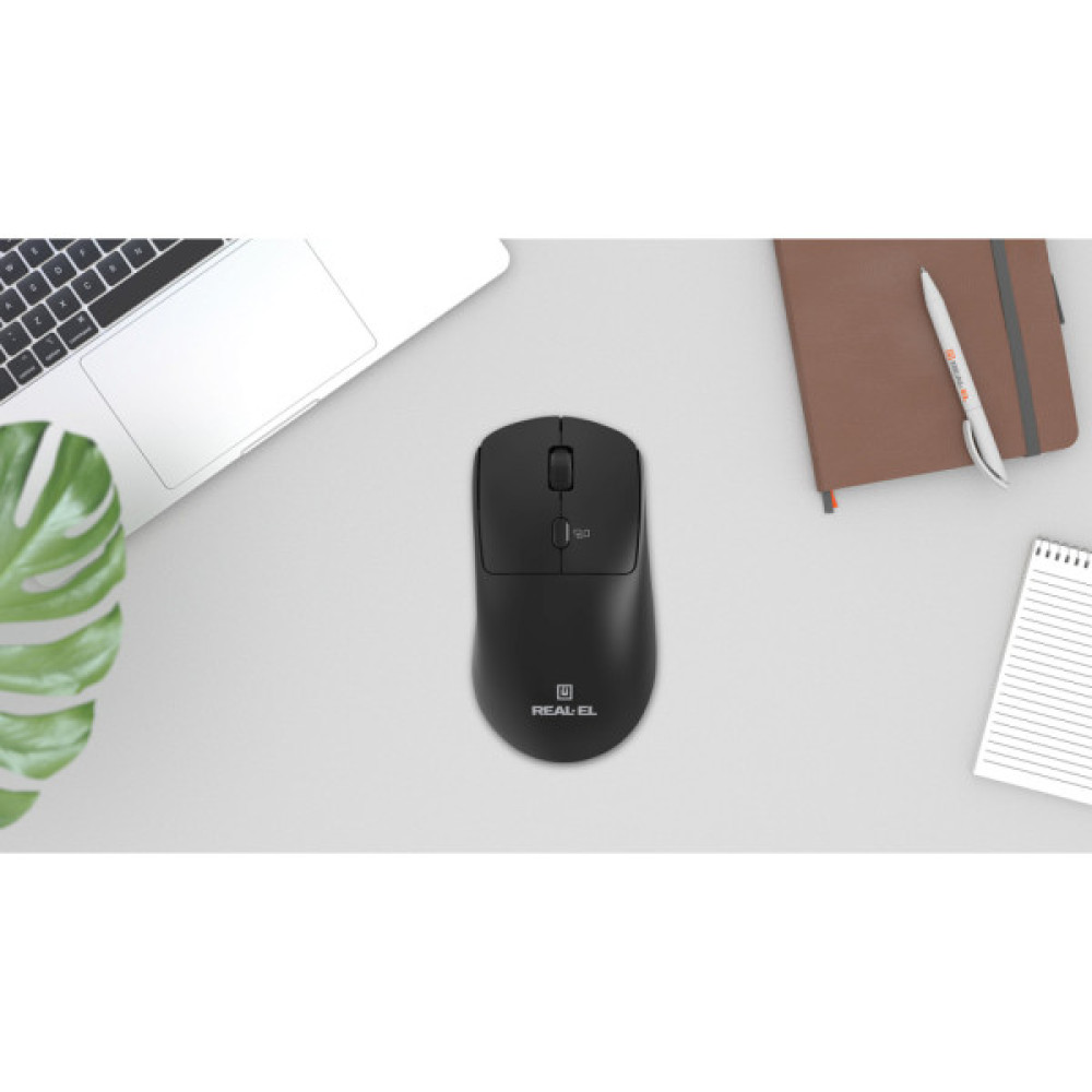 Мишка REAL-EL RM-317W Wireless Black (EL123200052)