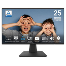 Монітор MSI 24.5" PRO MP252 HDMI, DP, MM, IPS, 100Hz, 1ms, sRGB 100%, AdaptiveSync