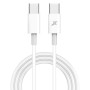 Дата кабель USB-C to USB-C 1.0m 20W CC-03W White Grand-X (CC-03W)