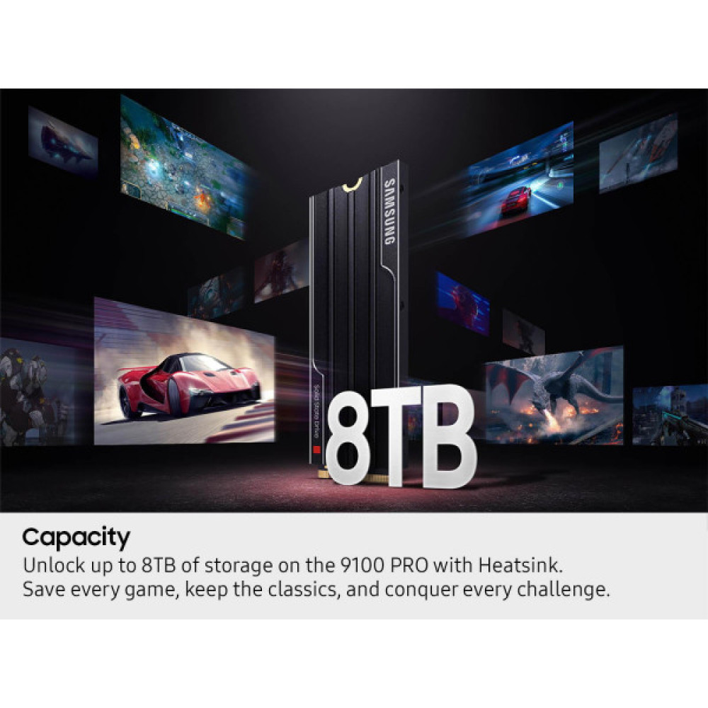 Накопичувач SSD Samsung M.2 8TB PCIe 5.0 9100PRO + радіатор