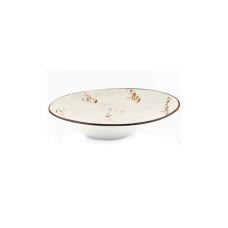 Тарілка By Bone Harmony Elegance для пасти з асиметричним бортом 27 см (HA-EL-GBR-27-CK)