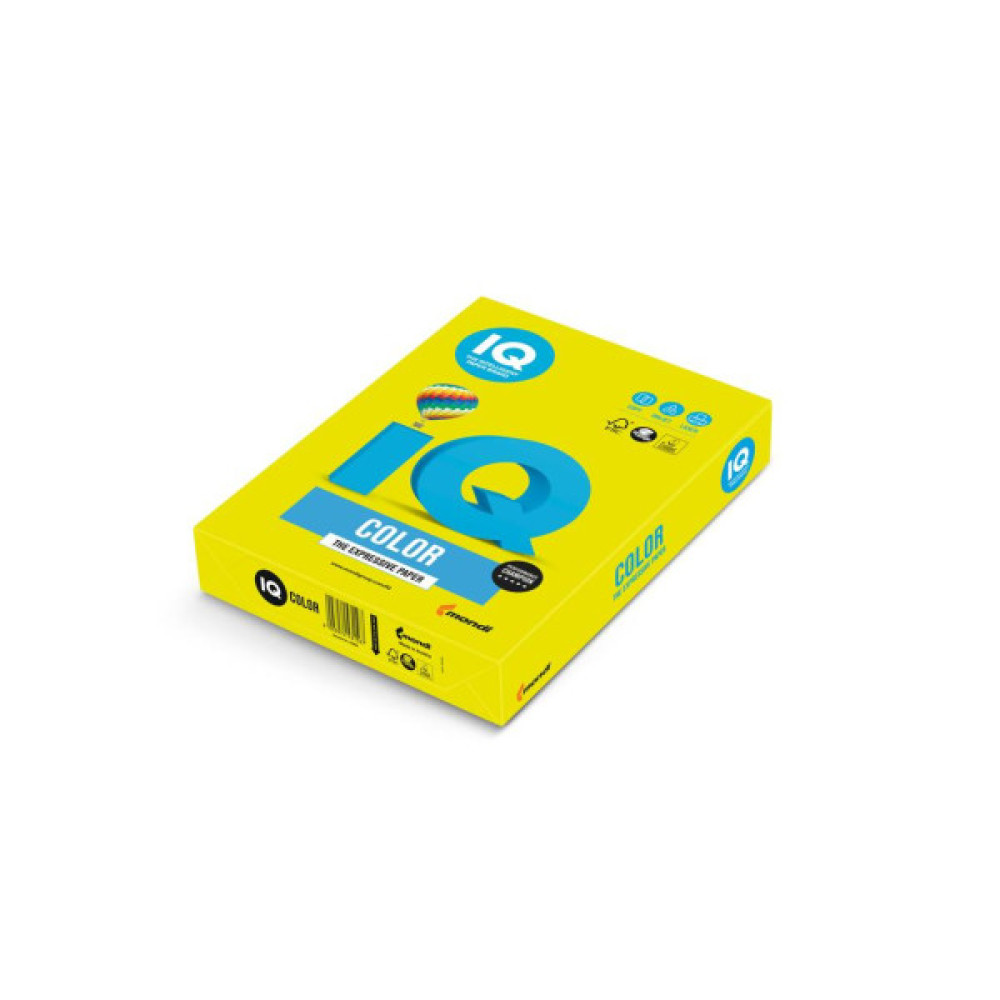 Папір IQ color А4 80g 500sh Yellow, neon Mondi (NEOGB/A4/80/IQ)