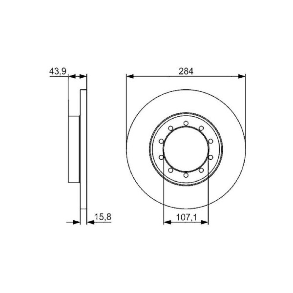 Гальмівний диск Bosch 0 986 479 A34