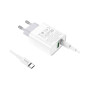 Зарядний пристрій HOCO C80A Rapido 1xUSB-C PD20W + 1xUSB QC3.0 + cable USB-C to USB-C White (6931474740533) Зарядний пристрій HOCO C80A Rapido 1xUSB-C PD20W + 1xUSB QC3.0 + cable USB-C to USB-C White (6931474740533)