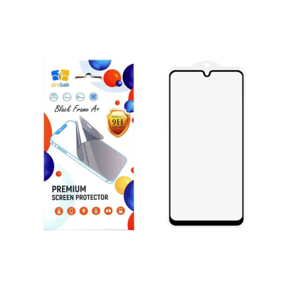 Скло захисне Drobak Xiaomi Redmi 14C Black Frame A+ (383895)