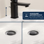 Змішувач для біде Grohe QuickFix Dice Black неповоротний, матовий чорний