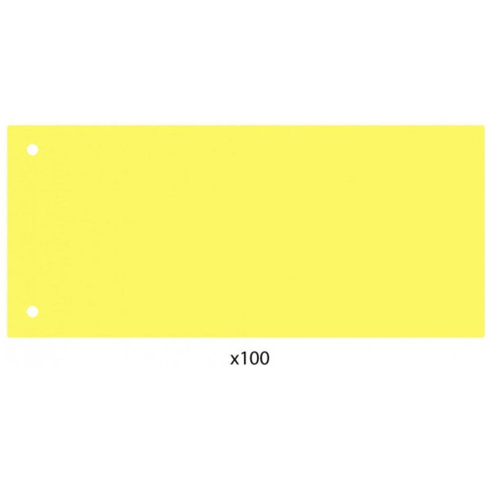 Роздільник сторінок Economix 240х105 мм , пластик, жовтий, 100 шт (E30811-05)
