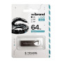 USB флеш накопичувач Wibrand 64GB Taipan Silver USB 2.0 (WI2.0/TA64U2S)