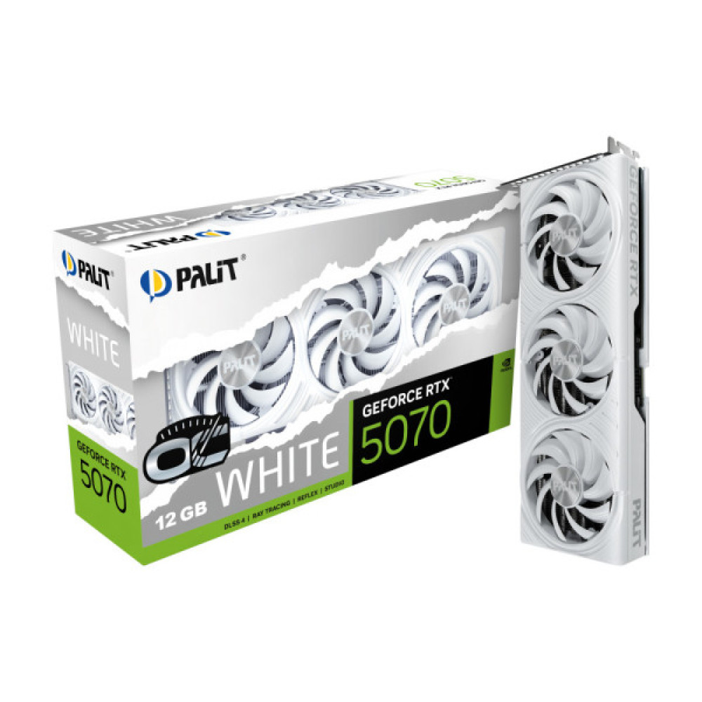 PALIT-XPERTVISION RTX5070 WHITE OC 12GB GDDR7 (NE75070U19K9-GB2050W)