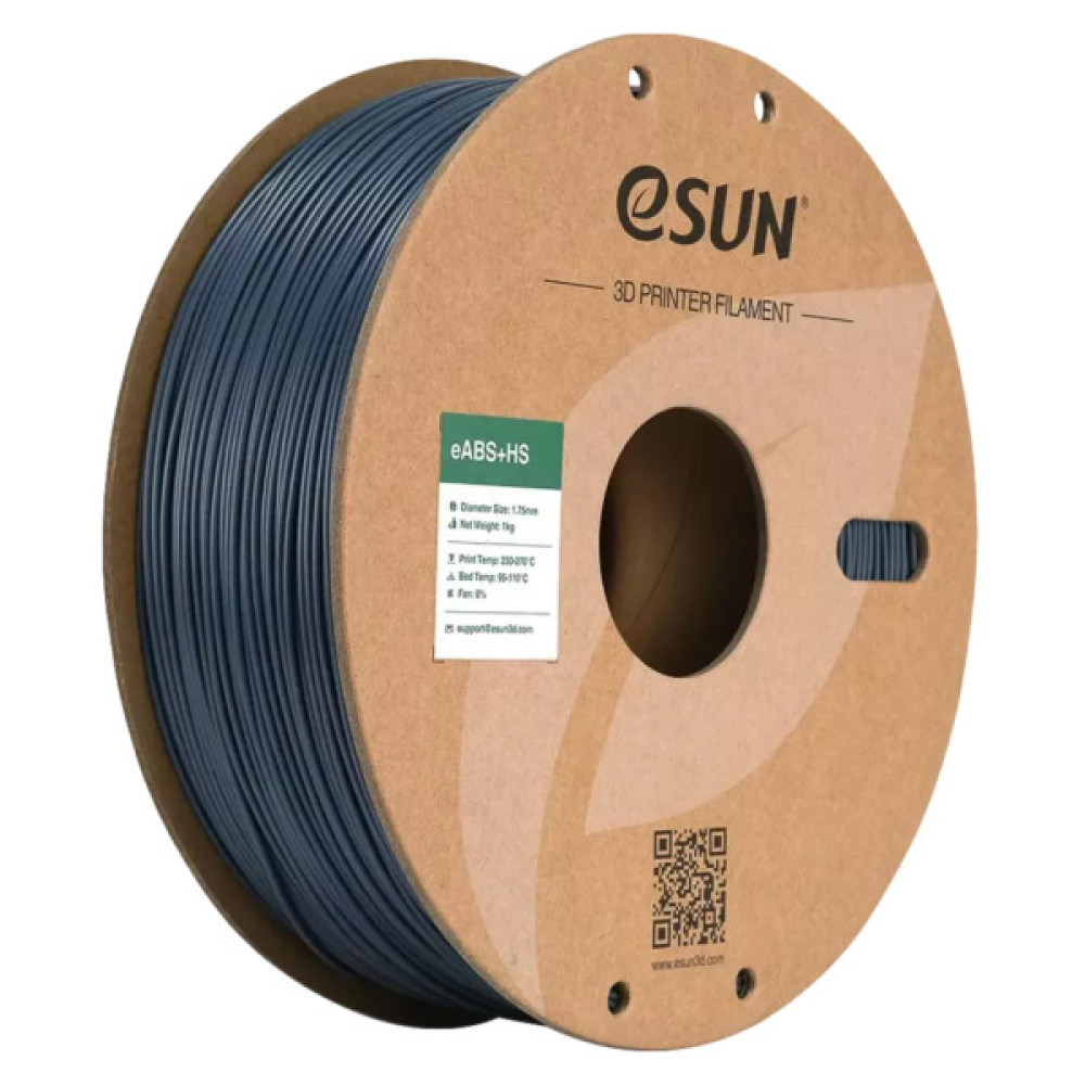 Пластик для 3D-принтера eSUN eABS-HIGH SPEED 1кг, 1.75мм, GREY (EABS+HS-P175H1)