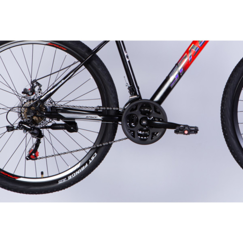 Велосипед Space 27.5" MARS DD FR рама-17" ST 2026 червоно-чорний (OPS-SP-27.5-067)