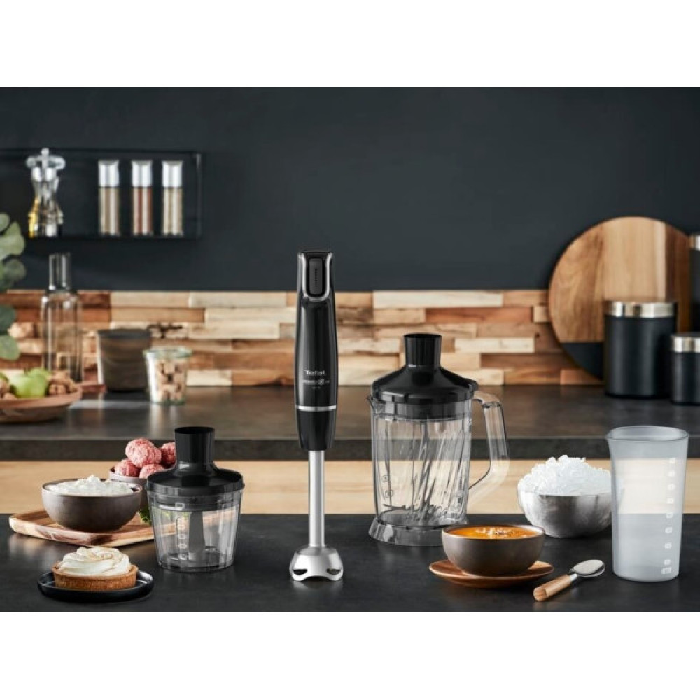 Блендер Tefal заглибний Infiny Force 1000Вт, 5в1, чаша-800мл, XL чопер 1л., чорний