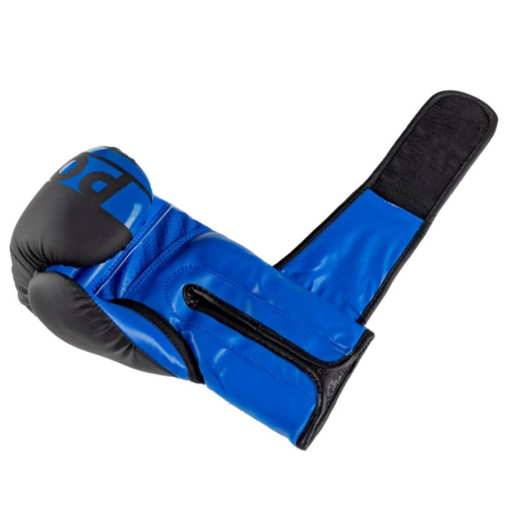 Боксерські рукавички PowerPlay 3086 Matt Challenger Чорно-Сині 16 унцій (PP_3086_16oz_Bl/Navy)
