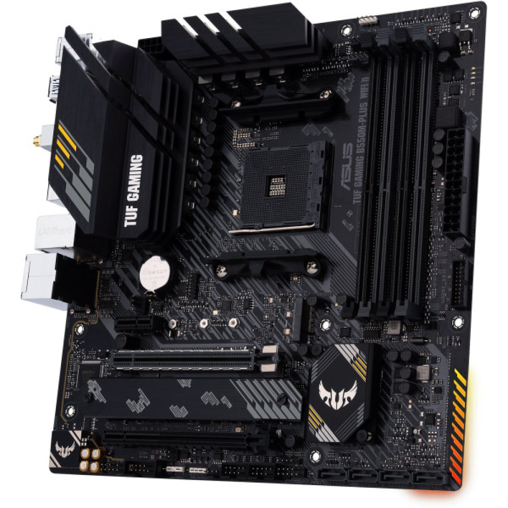 Материнcька плата ASUS TUF GAMING B550M-PLUS WIFI II sAM4 B550 4xDDR4 M.2 HDMI DP Wi-Fi BT mATX
