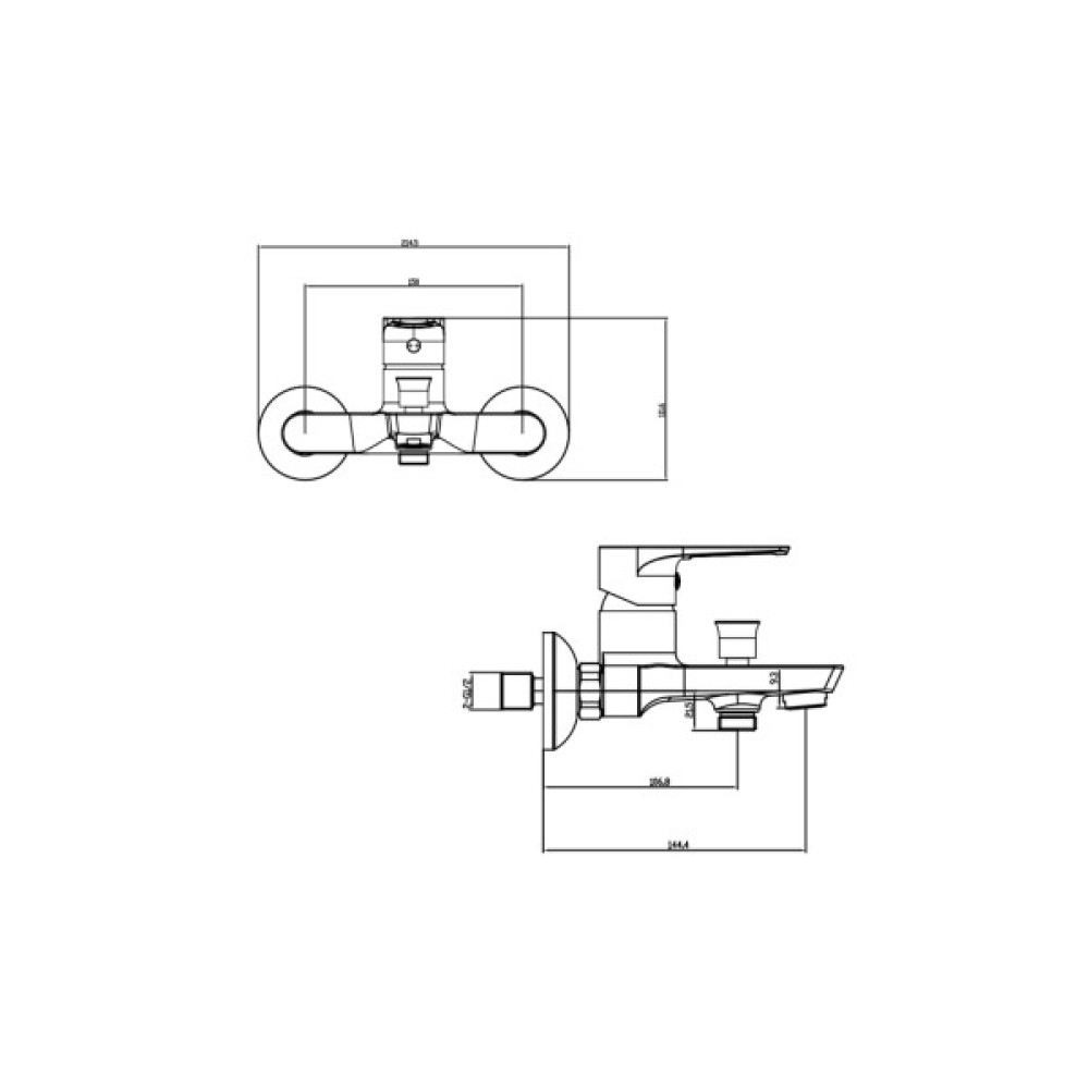 Змішувач Corso DF-1C140C (9632200)