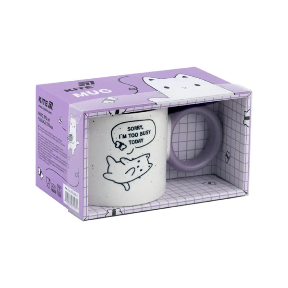 Чашка Kite 370 мл Busy cat (K25-220-1)