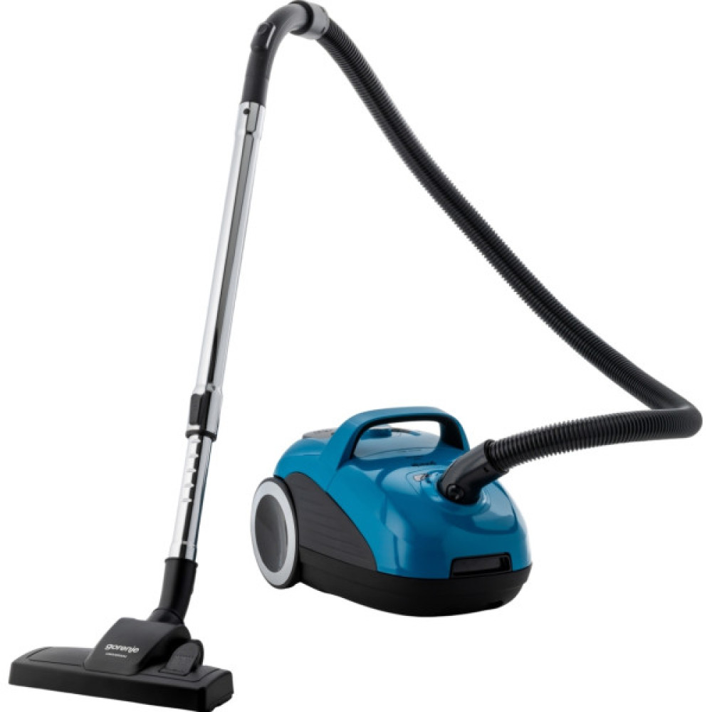 Пилосос Gorenje мішковий, 750Вт, конт пил -3л, HEPA, телескоп трубка, синій