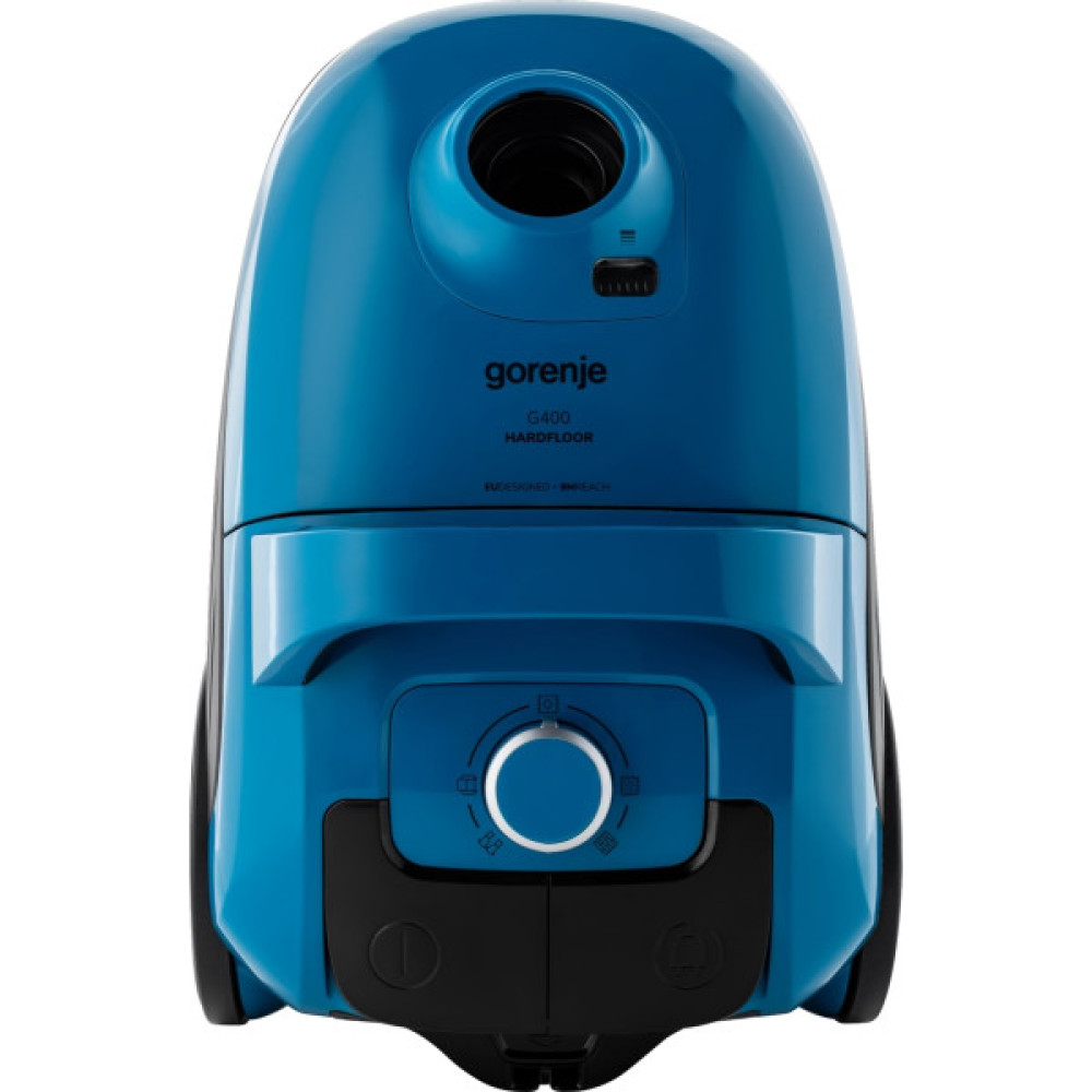 Пилосос Gorenje мішковий, 750Вт, конт пил -3л, HEPA, телескоп трубка, синій