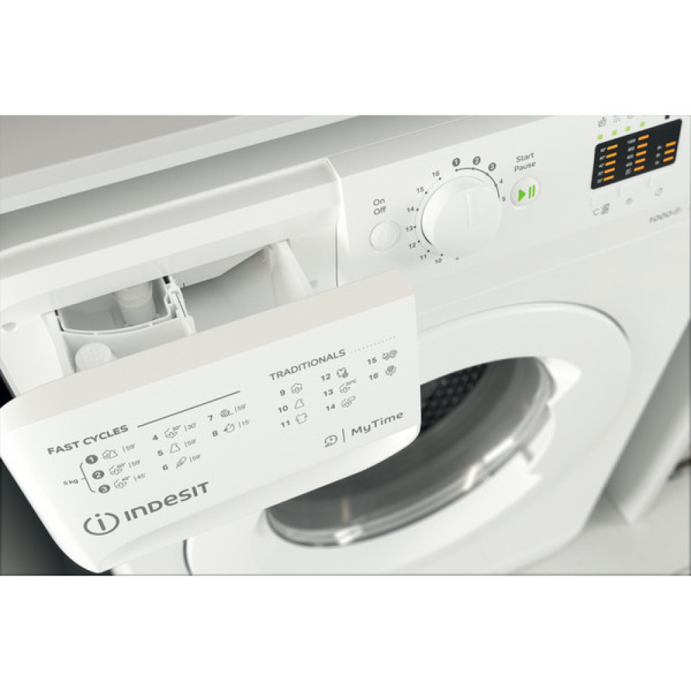 Пральна машина Indesit фронтальна, 5кг, 1000, A++, 43см, білий