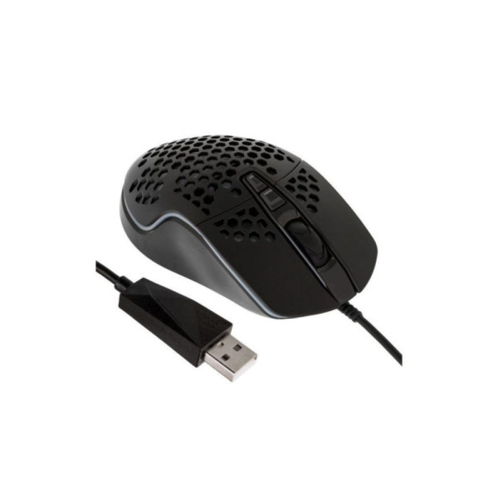 Мишка XO M4 4000 DPI RGB USB Black (XO-M4-BK)
