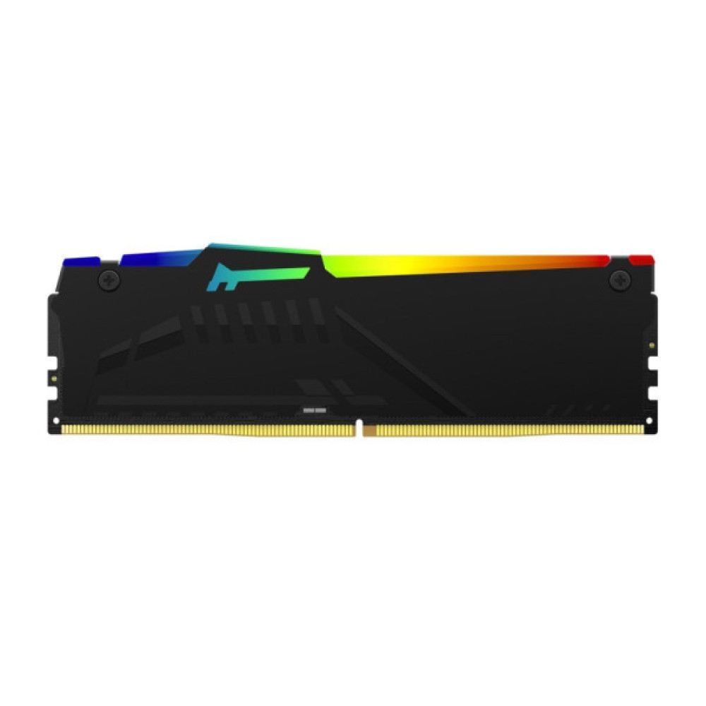 Модуль пам'яті для комп'ютера DDR5 32GB (2x16GB) 5200 MHz Beast RGB AM5 Black Kingston Fury (ex.HyperX) (KF552C36BBEAK2-32)