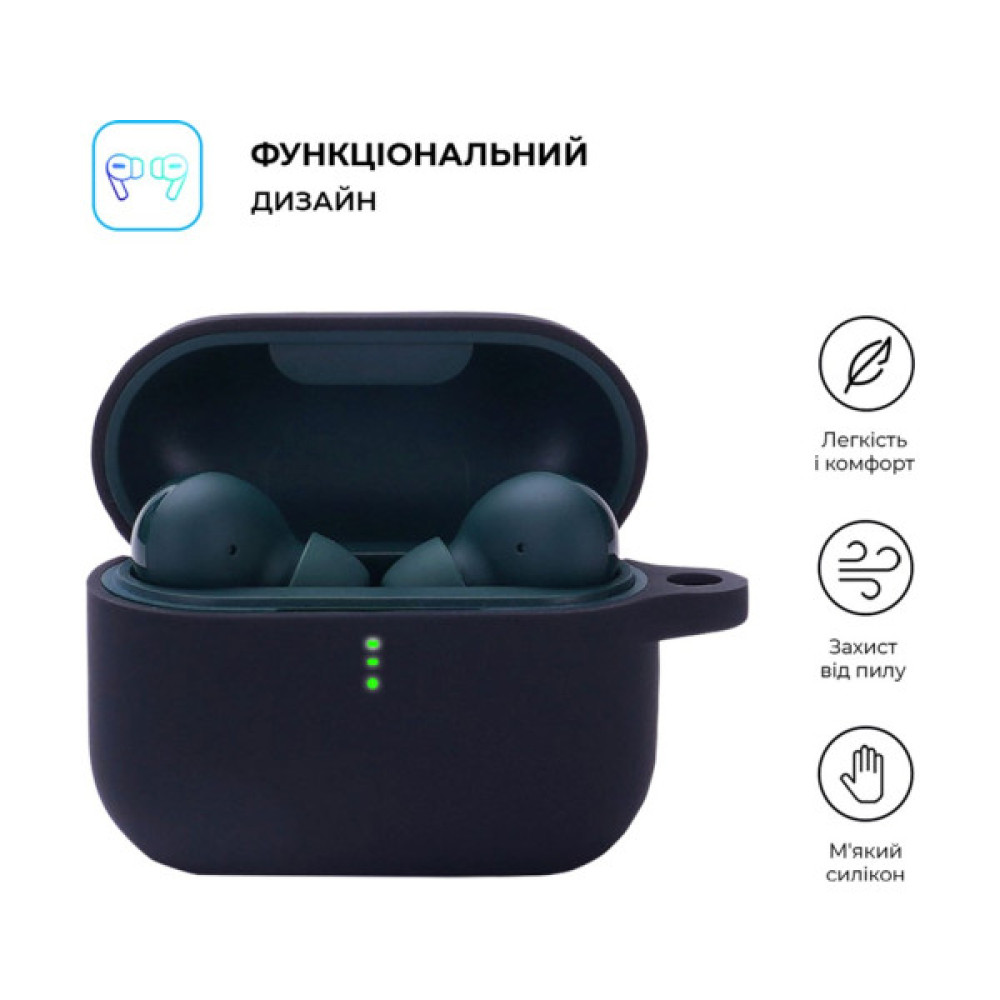 Чохол для навушників Armorstandart Silicone Case для Xiaomi QCY T10 / T10 Pro Black (ARM68425)