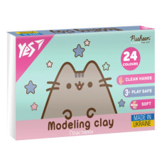 Пластилін Yes Pusheen 24 кольори 480 г (540685)