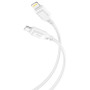 Дата кабель USB-C to Lightning 1.0m 27W braided XO (NBQ236A_White)