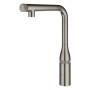 Змішувач для кухні Grohe Accent Smart Control, довж.виливу - 199мм, поворотний/витяжний, вентиль/кнопка, матовий графіт