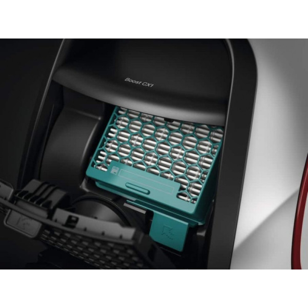 Пилосос Miele контейнерний SNRF0 Boost CX1, 890Вт, сухе прибирання, конт пил -1л, Silence AirClean, Технологія Vortex, білий