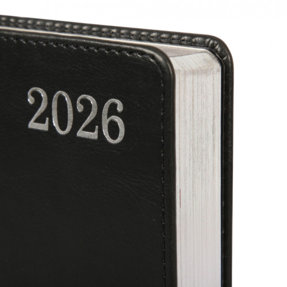 Тижневик Leo planner А5 датований 2026 "City", твердий, чорний, 368 сторінок (252661)