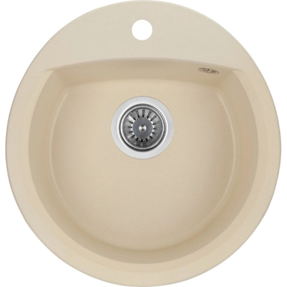 Мийка кухонна GRANADO RONDA ivory з сифоном (470*490mm.) (gr2204)