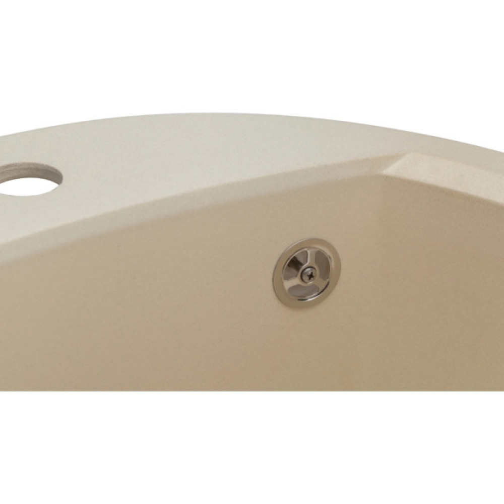 Мийка кухонна GRANADO RONDA ivory з сифоном (470*490mm.) (gr2204)