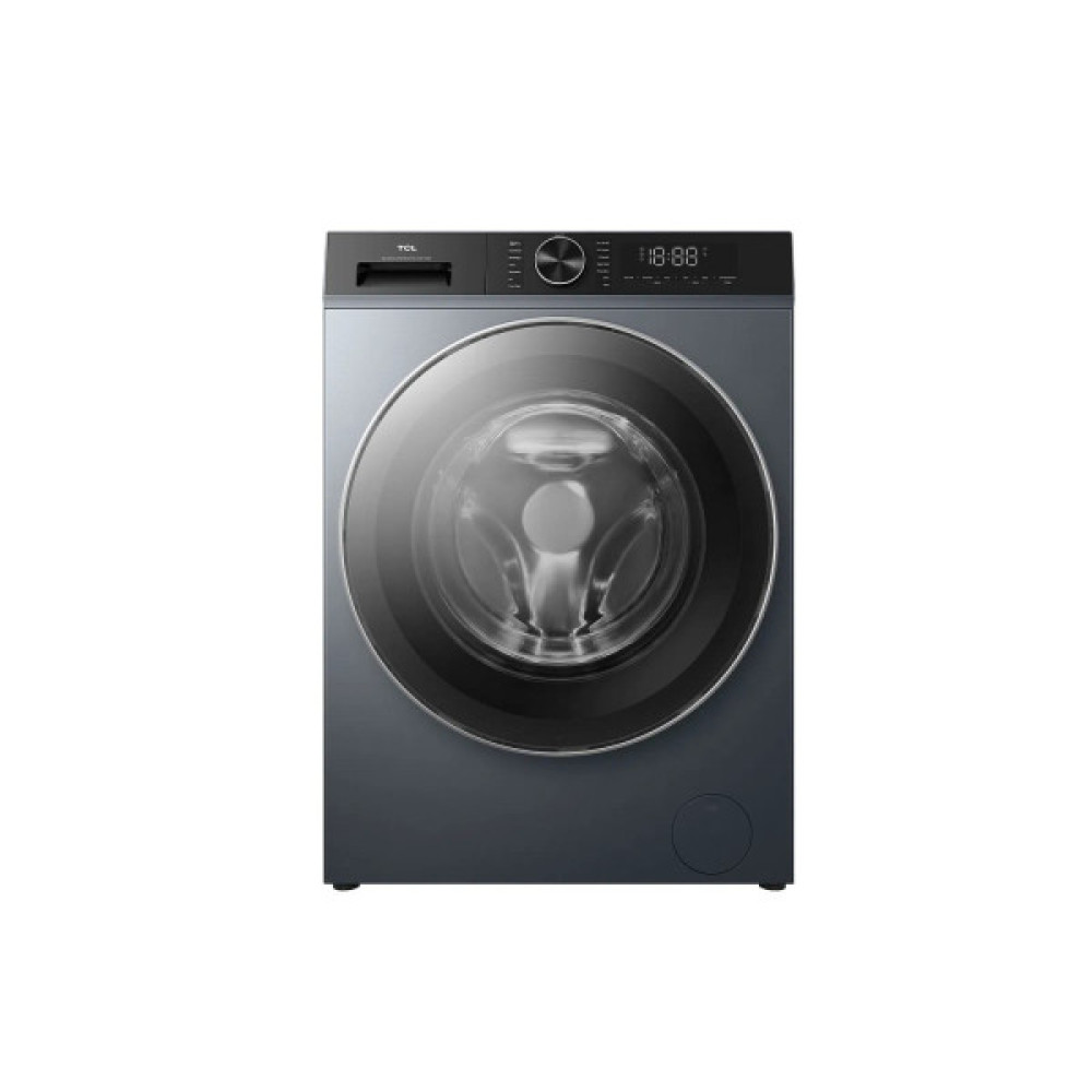 Пральна машина TCL фронтальна, 9кг, 1400, A+++, 57см, дисплей, пара, інвертор, сірий