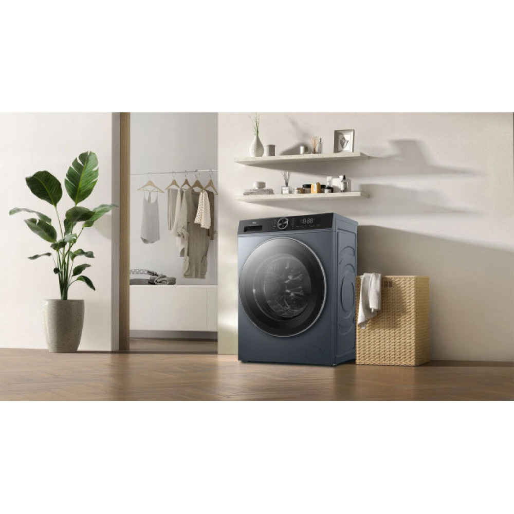 Пральна машина TCL фронтальна, 9кг, 1400, A+++, 57см, дисплей, пара, інвертор, сірий