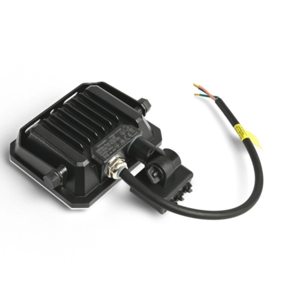Прожектор Videx F3 20W 5000K з датчиком руху 220V Black (VLE-F3-0205B-S)
