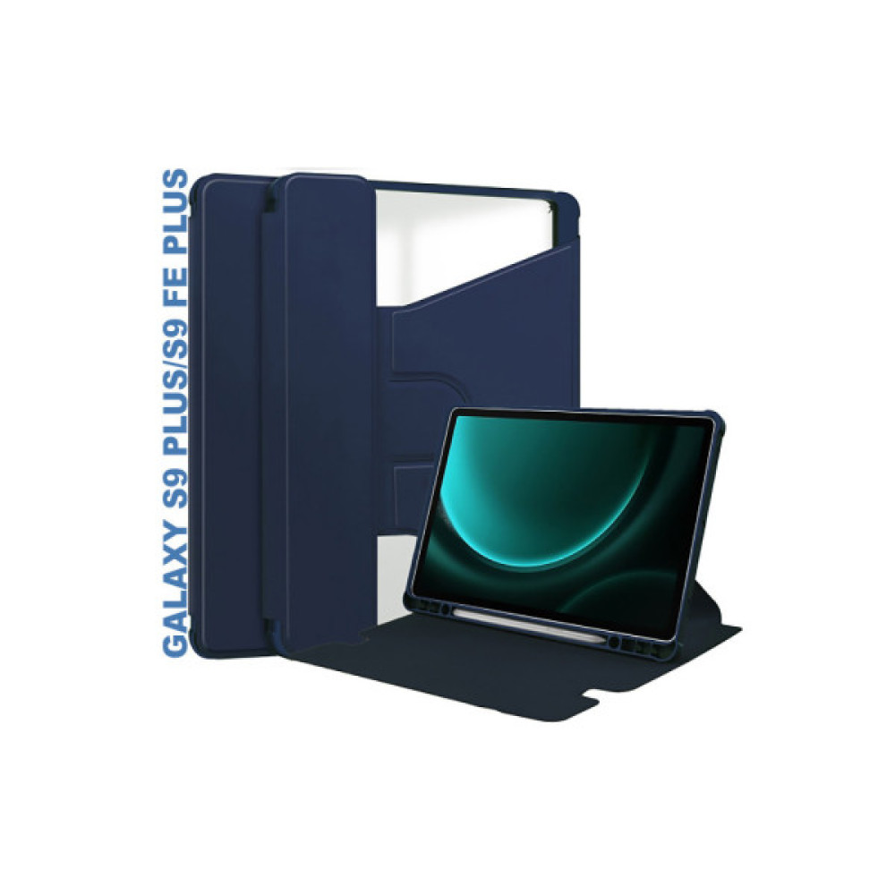 Чохол до планшета BeCover 360° Rotatable Samsung Tab S9 Plus (SM-X810/SM-X816)/S9 FE Plus (SM-X610/SM-X616) 12.4" Deep Blu (710399)