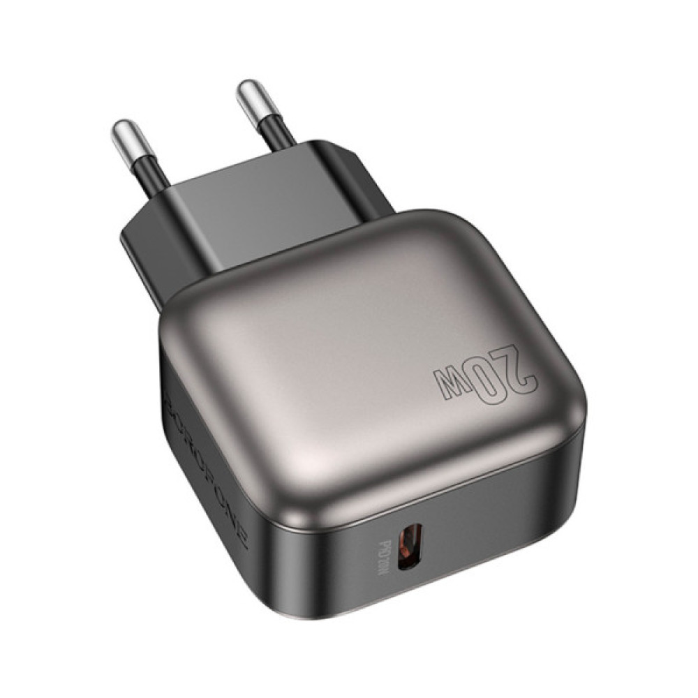 Зарядний пристрій BOROFONE BAS53A Absolute USB-C PD20W Black (6941991116179)