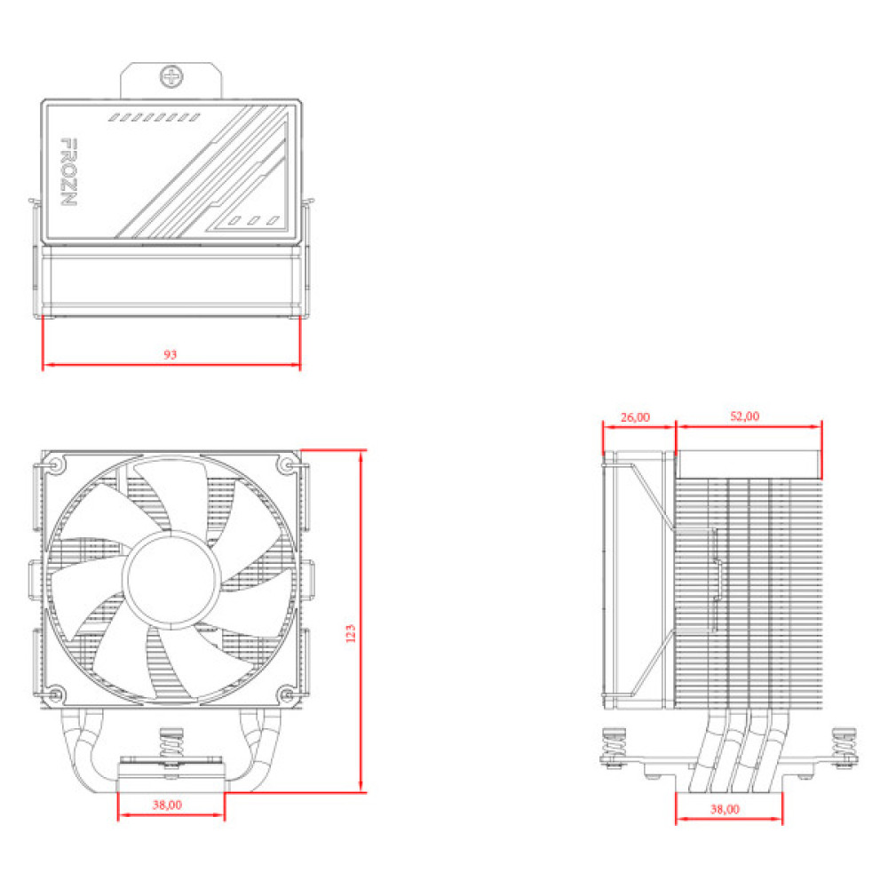 Кулер до процесора ID-Cooling FROZN A400 ARGB