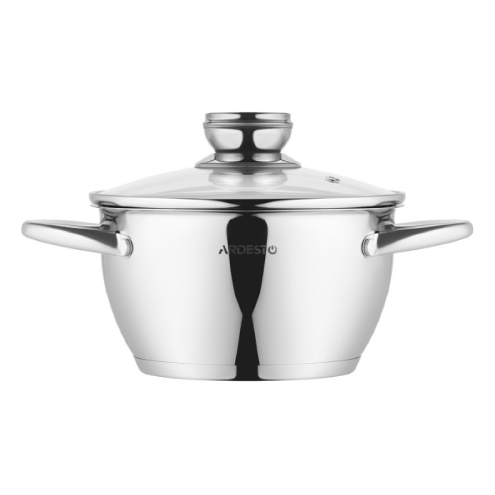 Каструля Ardesto Gemini Lucca, 2.3л, нержавіюча сталь (AR4323LC)
