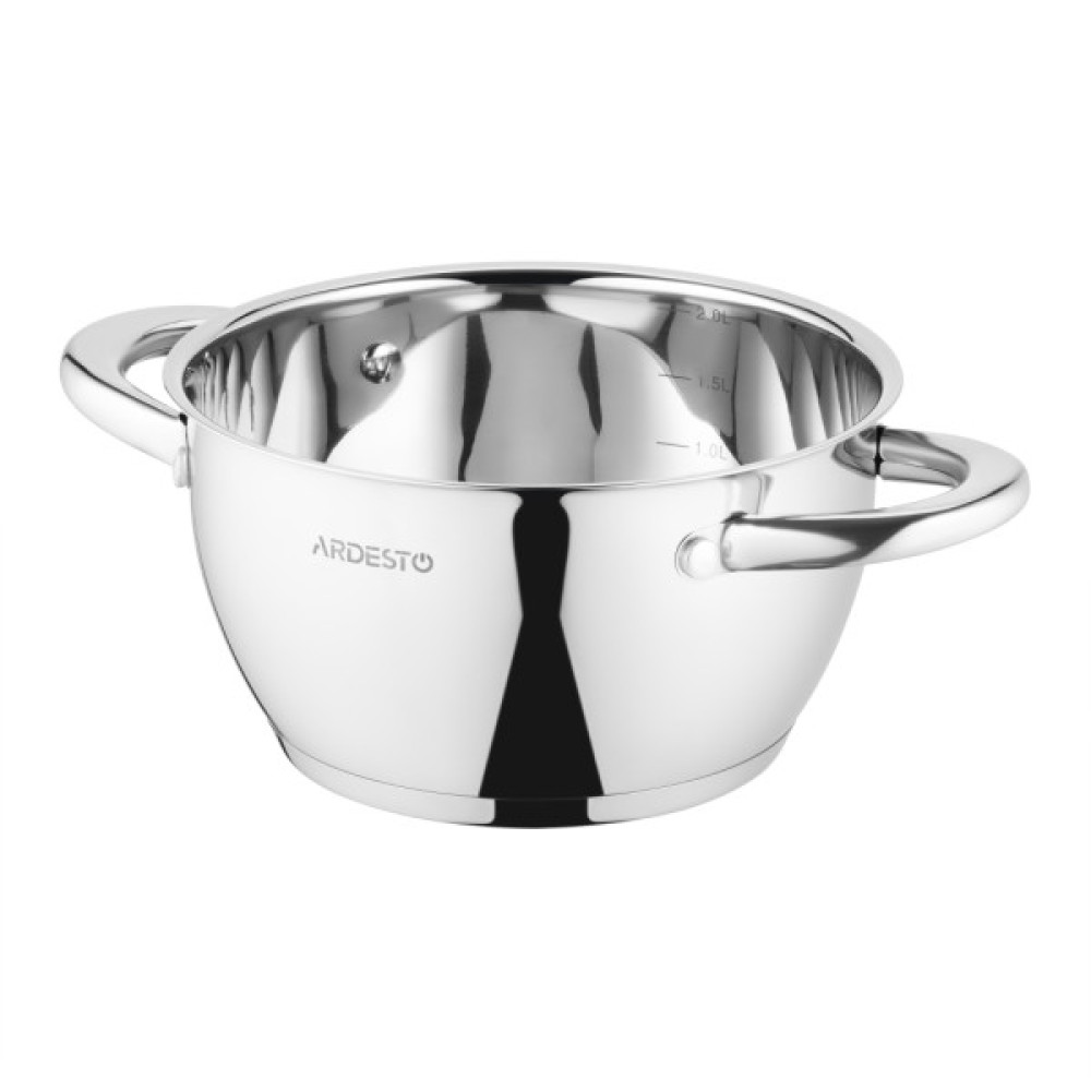 Каструля Ardesto Gemini Lucca, 2.3л, нержавіюча сталь (AR4323LC)