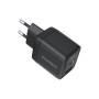 Зарядний пристрій Choetech 1xUSB + 1xUSB-C PD35W with display black (PD6052-EU-BK)