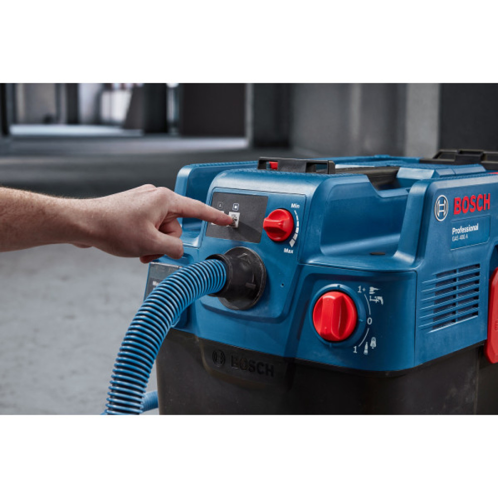 Пилосос професійний Bosch Professional GAS 400 A, 1200Вт, 240мБар, контейнер 40л, 14кг